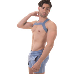 Barcode Berlin Harnais élastique Matt Pop Bleu